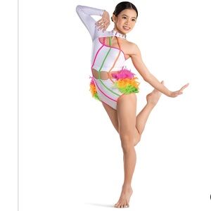 Tenth House Colorful Dance Costume with Feathers